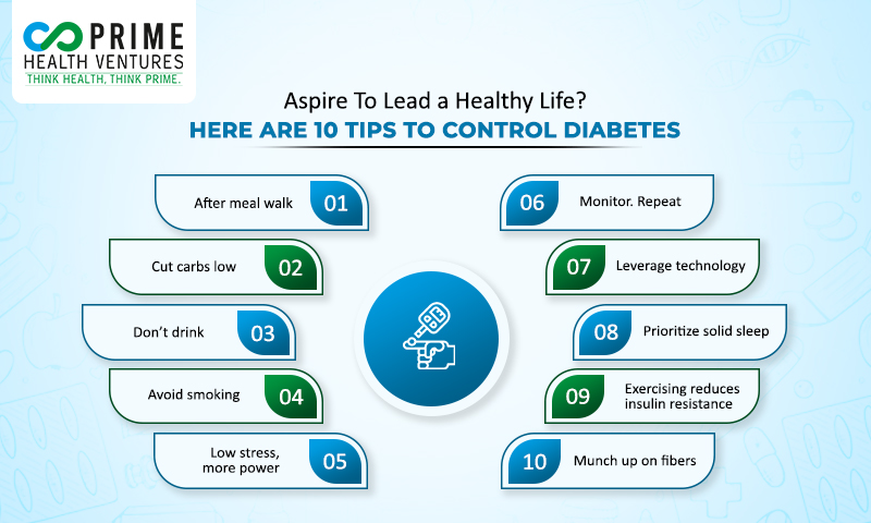 Aspire To Lead a Healthy Life? Here are 10 Tips to Control Diabetes 